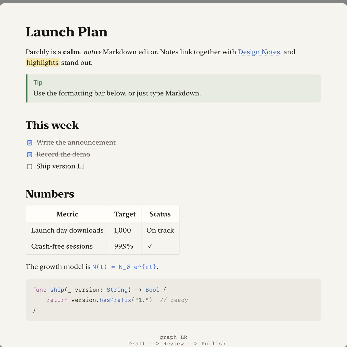 Finder Quick Look showing a rendered Markdown file